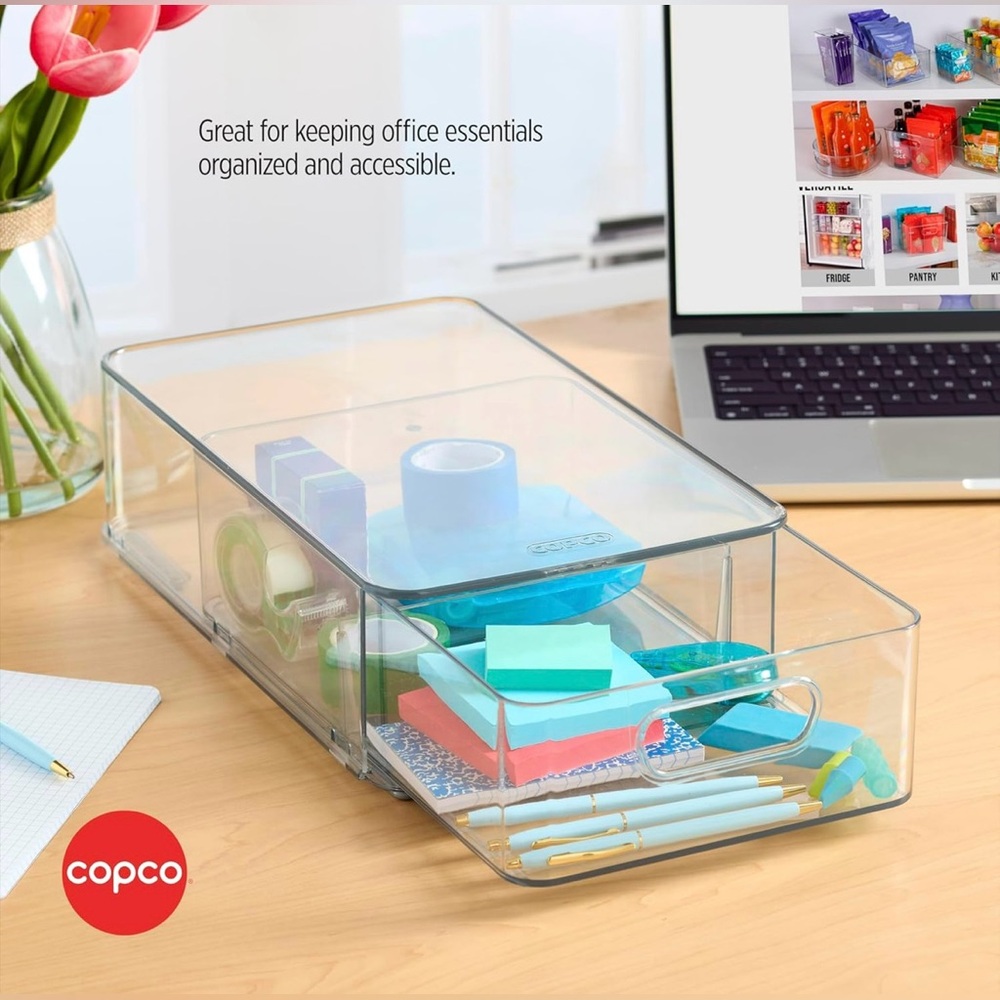 Clear Stackable Storage Bins - Picture 9 of 10